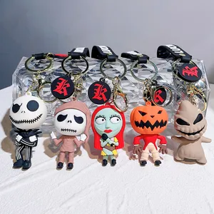 3D Cartoon Character Silicone Keyrings Personalized Pumpkin Head Ghost D... - Naike Gifts Jinjiang