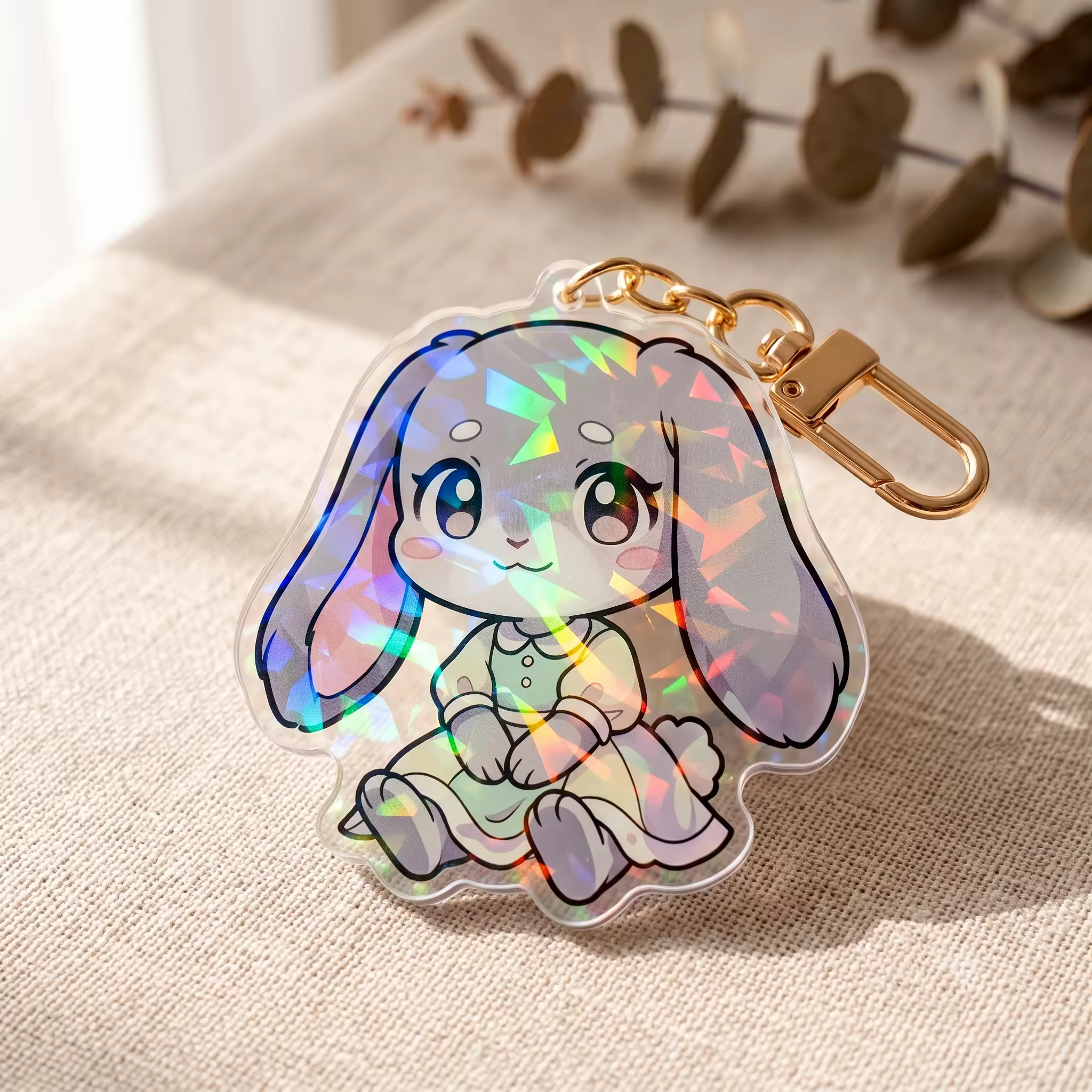 Artists - Holographic UV Print Keychain , Double-sided, Low MOQ Anime Me... - Naike Gifts Jinjiang
