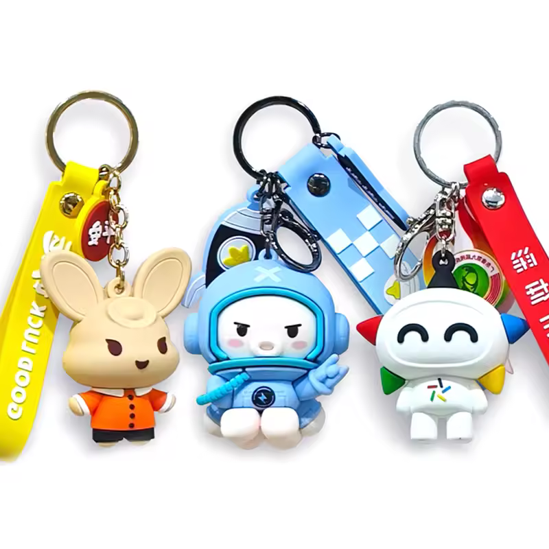 Business Gift Pvc Keychain 3d Logo Key Chain Soft Pvc Rubber Keychain So... - Naike Gifts Jinjiang