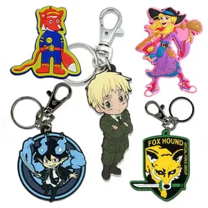 Cartoon Silicone PVC Embossed Key Ring Plastic Key Chain - Naike Gifts Jinjiang