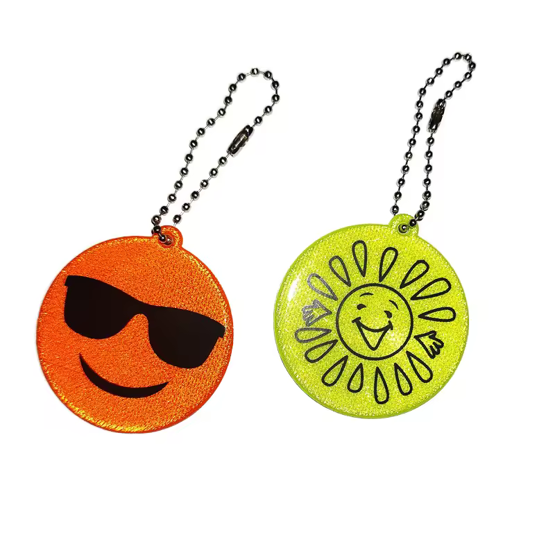 Double-sided Reflective Keychain Gipsophila PVC Pendant Cartoon Shape Re... - Naike Gifts Jinjiang