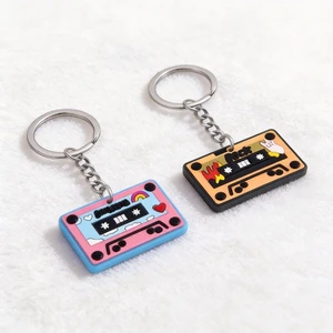 Logo Rubber Key Ring, Cute Vintage Pendant Bag Accessory Soft PVC Keychain - Naike Gifts Jinjiang