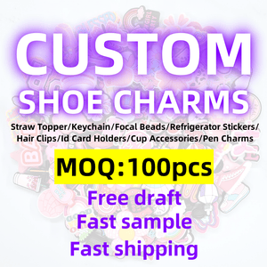 Bespoke Brand Logo PVC Shoe Charms with Locking Buckle - Naike Gifts Jinjiang