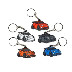 Customised PVC Logo Keychain High Quality Soft PVC Keychain Cartoon Car... - Naike Gifts Jinjiang