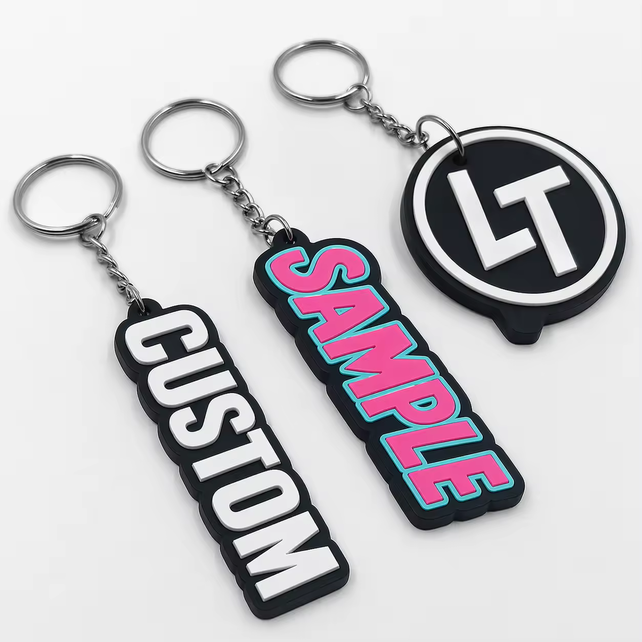 Soft Pvc Rubber Key Ring Key Chain Keychain , Rubber Silicone Pvc Key Ch... - Naike Gifts Jinjiang