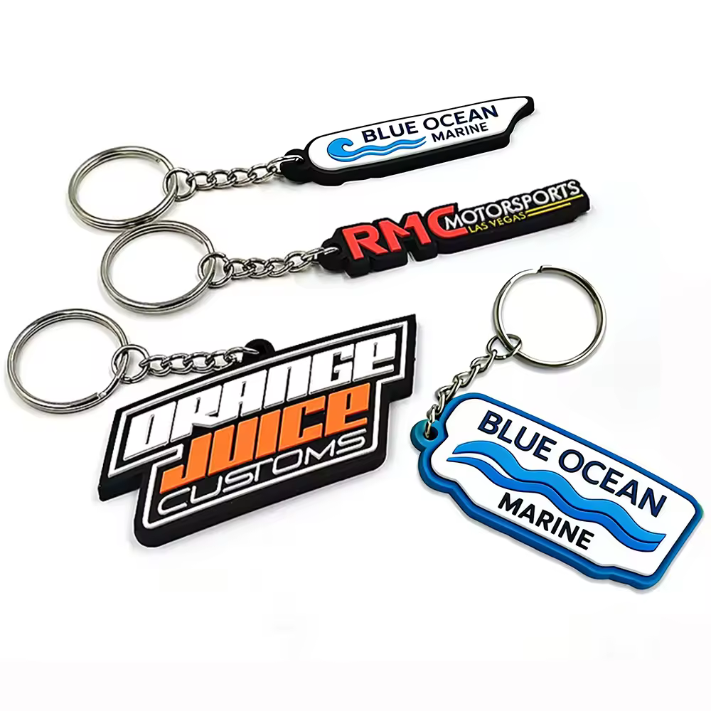 Your Own Brand Logo Soft PVC Keychain 3D Rubber Keychain No Minimum Rubb... - Naike Gifts Jinjiang