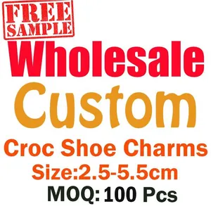 Free Sample PVC Croc Charms Shoe Charm Personalisation Charms - Naike Gifts Jinjiang