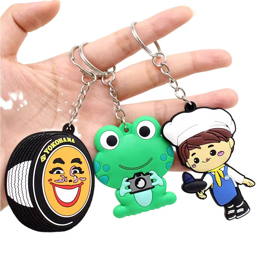 High Quality No Minimum Personalized Silicone Rubber Keyring Cartoon 3d... - Naike Gifts Jinjiang