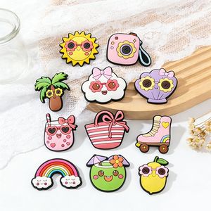 PVC Fresh Cool Summer Holiday Summer By The Sea Clog Shoe Charms - Naike Gifts Jinjiang