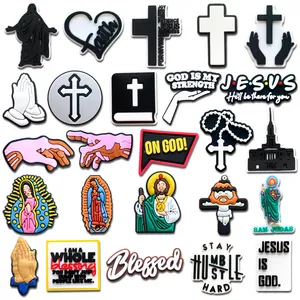 Jesus Christian Shoe Charms For Croc Clogs, God Blessed Faith Croc Charms - Naike Gifts Jinjiang