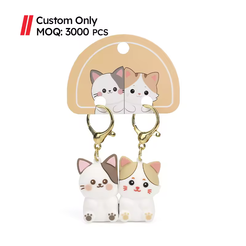 MOQ 3000 Pcs Business Gift Silicone Carabiner Keychain Make Your Own Cut... - Naike Gifts Jinjiang