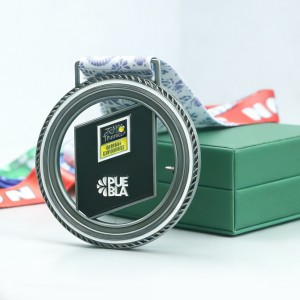 Kinetic Interlocking Rotatable 3D Interactive Award Medal - Naike Gifts Jinjiang