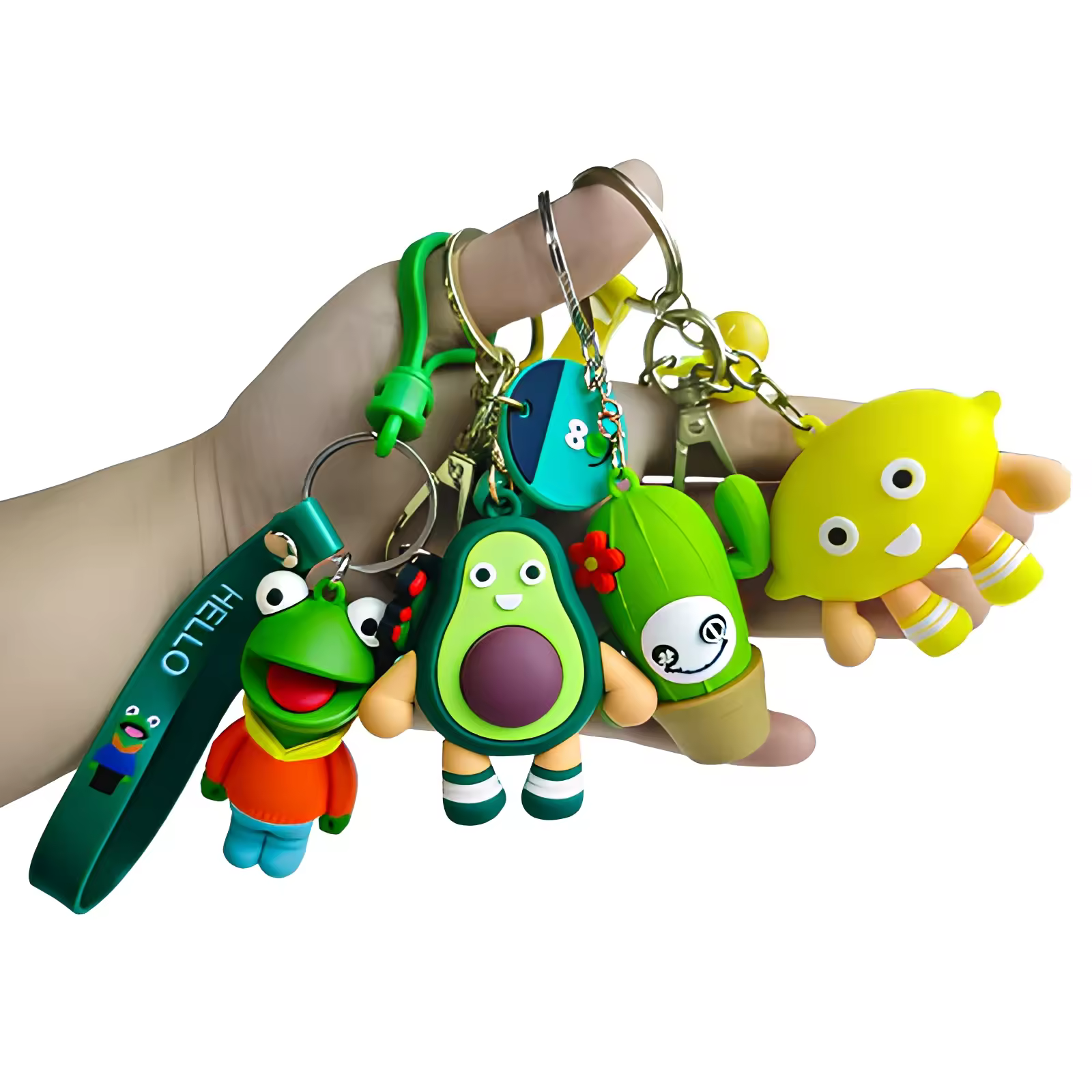 Gift 3D Keychain Rubber PVC Anime Key Ring 3D Cartoon Keychain Chinese M... - Naike Gifts Jinjiang