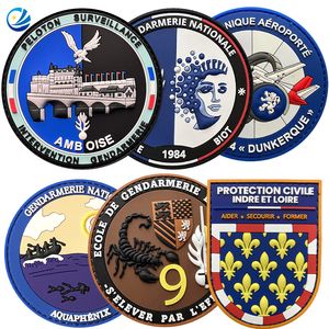 PVC Tactical French Morale Patches Making Machine Sew-on Embossed Securi... - Naike Gifts Jinjiang