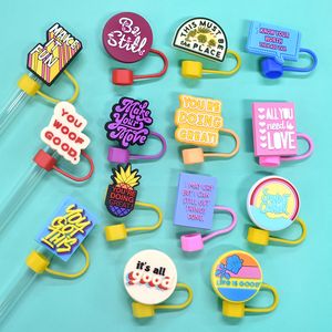 Trendy 10mm PVC Straw Charms For Tumbler Drink Covers - Naike Gifts Jinjiang