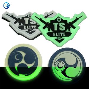2D/3D PVC Patch Skull Glow In The Dark Soft PVC Rubber Patch - Naike Gifts Jinjiang