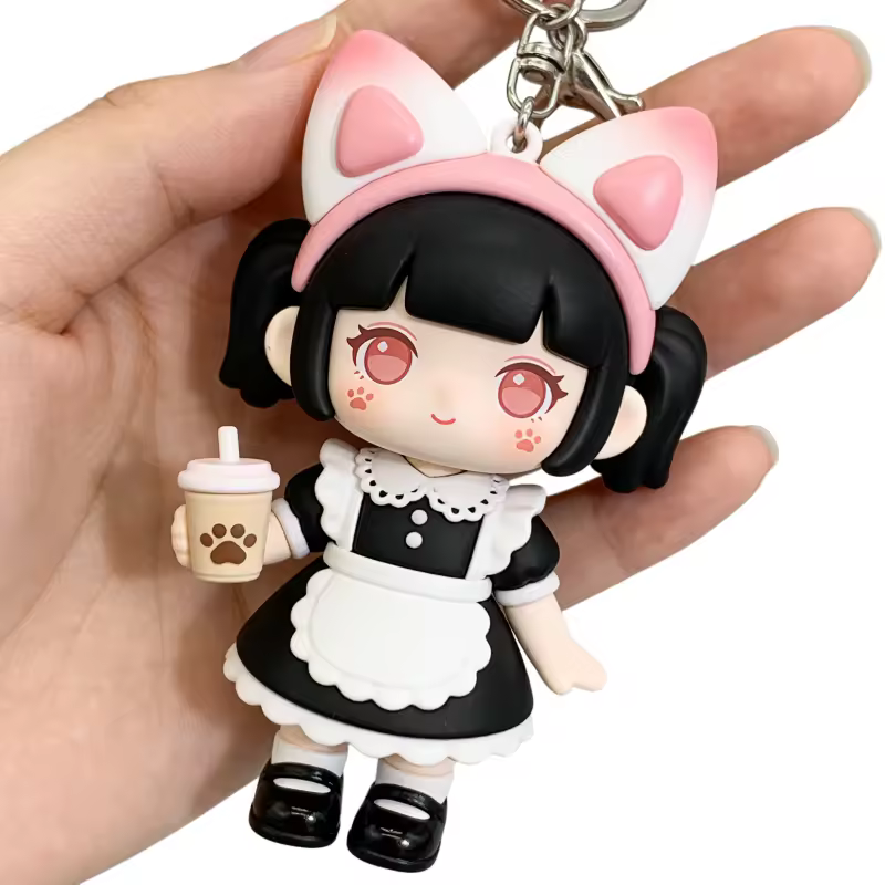 Fashionable Waterproof PVC Mobile Phone Lanyard With Soft Rubber Doll Ch... - Naike Gifts Jinjiang